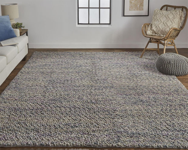 Genet Hand Woven Purple and Beige Rug by BD Fine Roomscene Image 1