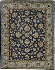 Botticino Hand Tufted Blue and Gray Rug by BD Fine Flatshot Image 1