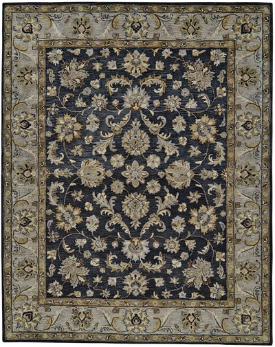 product image of Botticino Hand Tufted Blue and Gray Rug by BD Fine Flatshot Image 1 594