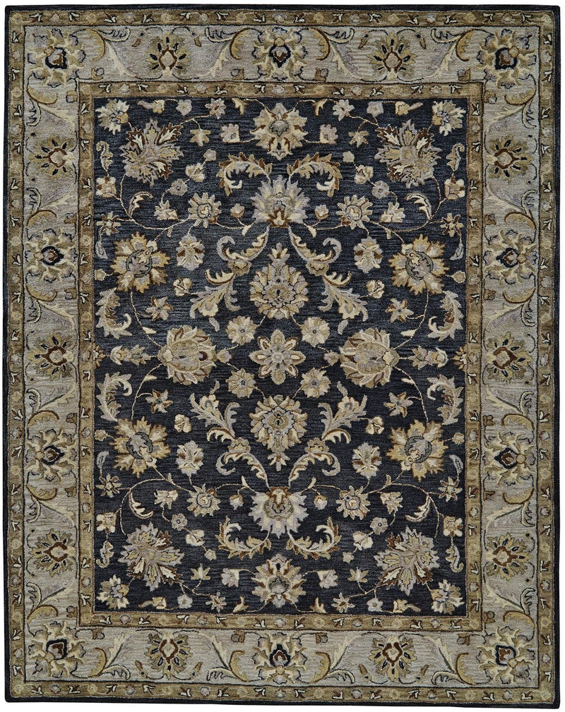 media image for Botticino Hand Tufted Blue and Gray Rug by BD Fine Flatshot Image 1 290