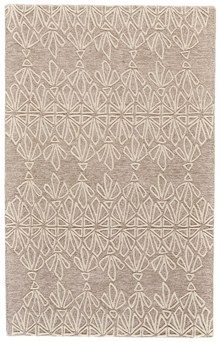 Fadden Taupe and Ivory Rug by BD Fine Flatshot Image 1