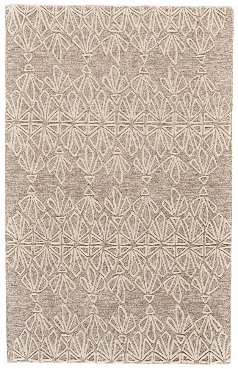 media image for Fadden Taupe and Ivory Rug by BD Fine Flatshot Image 1 27