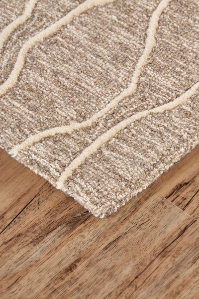 product image for Fadden Hand Tufted Taupe and Ivory Rug by BD Fine Corner Image 1 6