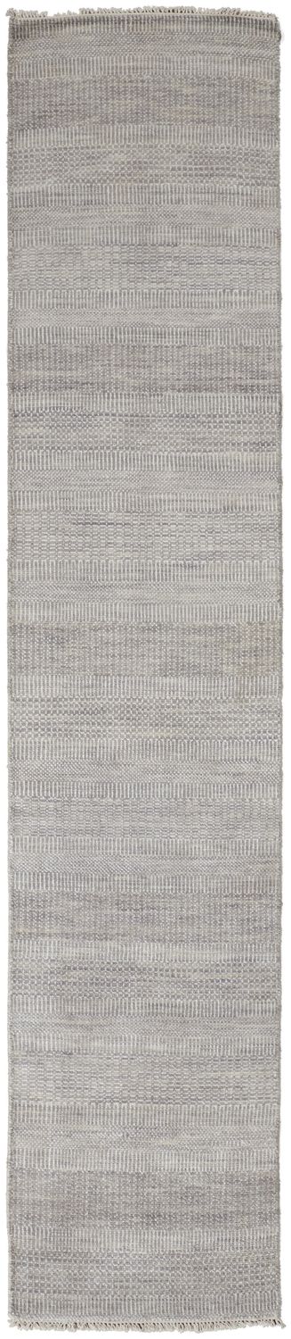 Caldecott Hand Knotted Steel and Silver Gray Rug by BD Fine Flatshot Image 1