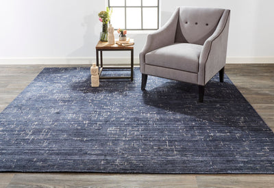 product image for Miska Hand Woven Blue and Ivory Rug by BD Fine Roomscene Image 1 15