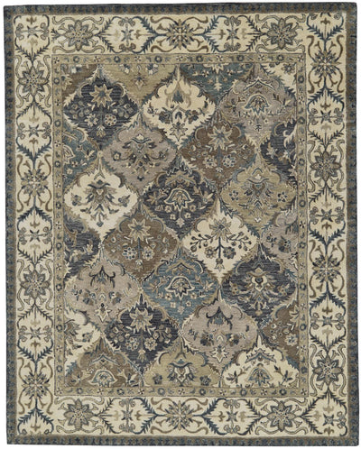 Botticino Blue and Gray Rug by BD Fine Flatshot Image 1 for collection image 8