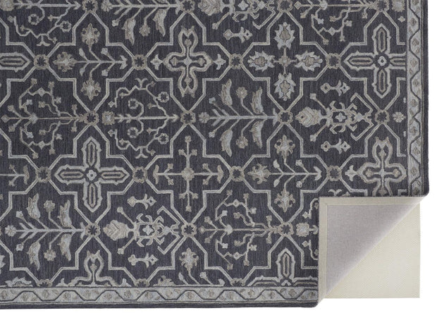 Faris Hand Tufted Odyssey Gray Rug by BD Fine Fold Image 1
