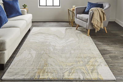 product image for Vanhorn Gold and Ivory Rug by BD Fine Roomscene Image 1 30