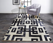 Marengo Hand Tufted Black and Ivory Rug by BD Fine Roomscene Image 1