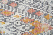 Binada Hand Tufted Gray and Orange Rug by BD Fine Texture Image 1