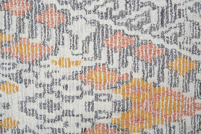 product image for Binada Hand Tufted Gray and Orange Rug by BD Fine Texture Image 1 86