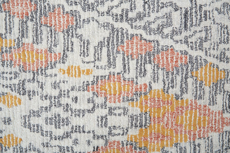 media image for Binada Hand Tufted Gray and Orange Rug by BD Fine Texture Image 1 226