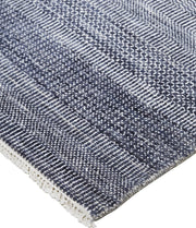 Caldecott Hand Knotted Blue and Gray Rug by BD Fine Corner Image 1