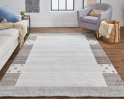 Yurie Hand Knotted Light Gray and Opal Rug by BD Fine Roomscene Image 1