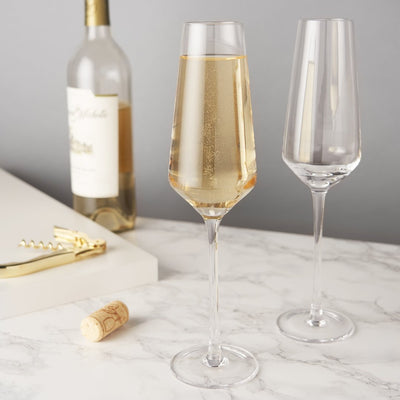 product image for Angled Crystal Champagne Flutes 7