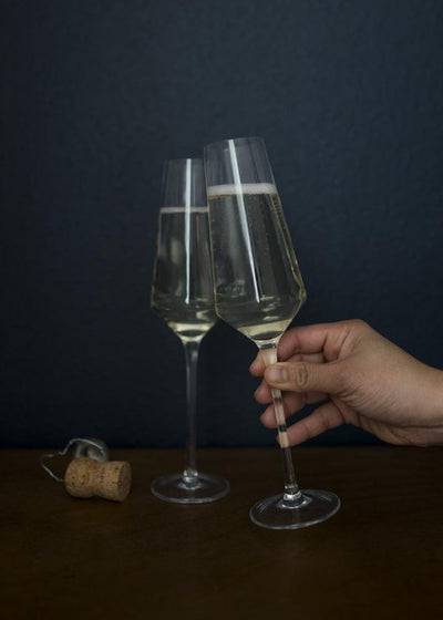 product image for Angled Crystal Champagne Flutes 45