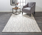 Miska Hand Woven Ivory and Gray Rug by BD Fine Roomscene Image 1