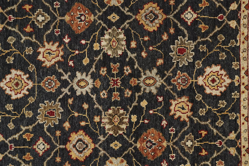 media image for Irie Hand Knotted Black and Gold Rug by BD Fine Texture Image 1 20