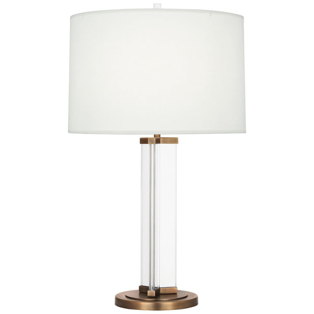 Fineas Column Table Lamp in Various Finishes design by Robert Abbey