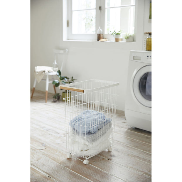 Tosca Slim Rolling Laundry Basket by Yamazaki