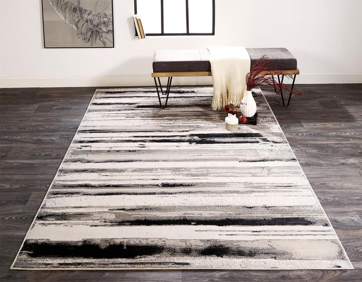 Orin Silver and Gray Rug by BD Fine Roomscene Image 1