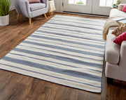 Granberg Hand Woven Blue and Ivory Rug by BD Fine Roomscene Image 1