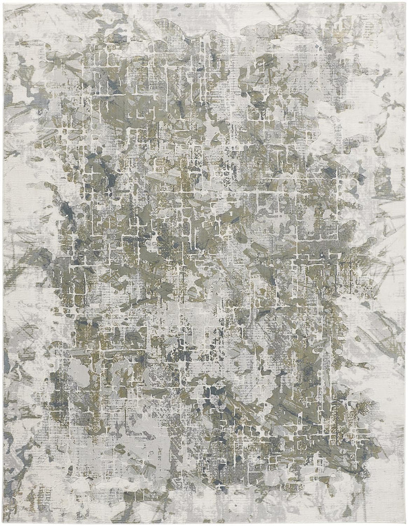 media image for Halton Green and Gray Rug by BD Fine Flatshot Image 1 226