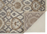 Bennet Hand Knotted Beige and Gray Rug by BD Fine Fold Image 1