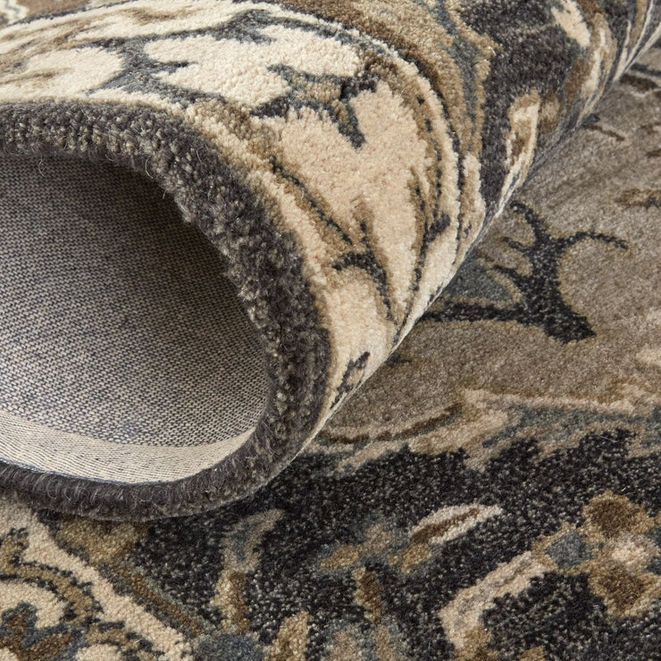 Botticino Blue and Gray Rug by BD Fine Roll Image 1