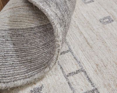 product image for Yurie Hand Knotted Beige and Gray Rug by BD Fine Roll Image 1 49