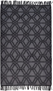 Lavinda Hand Woven Gray and Black Rug by BD Fine Flatshot Image 1