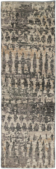 Scottsdale Hand Knotted Gray and Beige Rug by BD Fine Flatshot Image 1