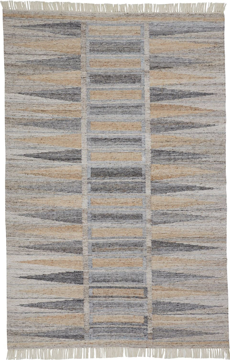 Elstow Latte Tan and Gray Rug by BD Fine Flatshot Image 1