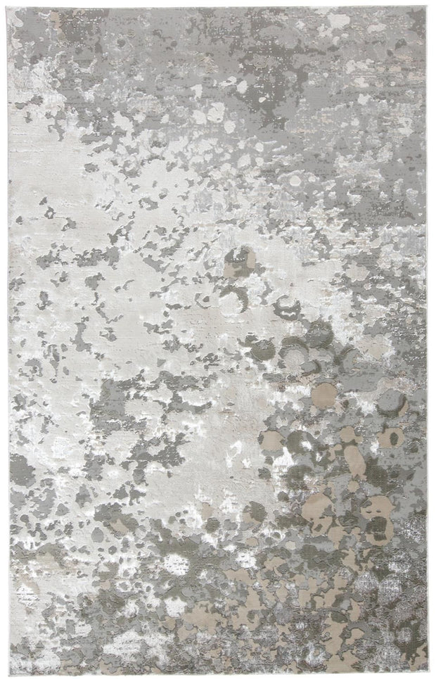 Orin Silver and Ivory Rug by BD Fine Flatshot Image 1