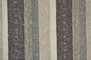 Genet Hand Woven Chracoal Gray and Tan Rug by BD Fine Texture Image 1