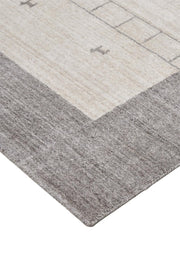 Yurie Hand Knotted Beige and Gray Rug by BD Fine Corner Image 1