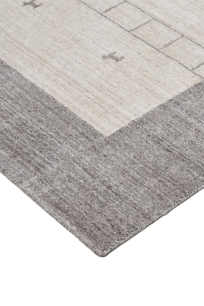 product image for Yurie Hand Knotted Beige and Gray Rug by BD Fine Corner Image 1 73