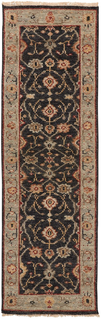 product image for Irie Hand Knotted Black and Gold Rug by BD Fine Flatshot Image 1 7