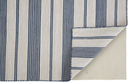 Granberg Hand Woven Blue and Ivory Rug by BD Fine Fold Image 1
