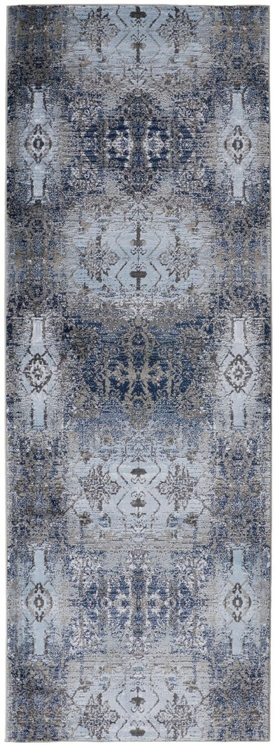 product image for Javers Ice Blue and Navy Rug by BD Fine Flatshot Image 1 61