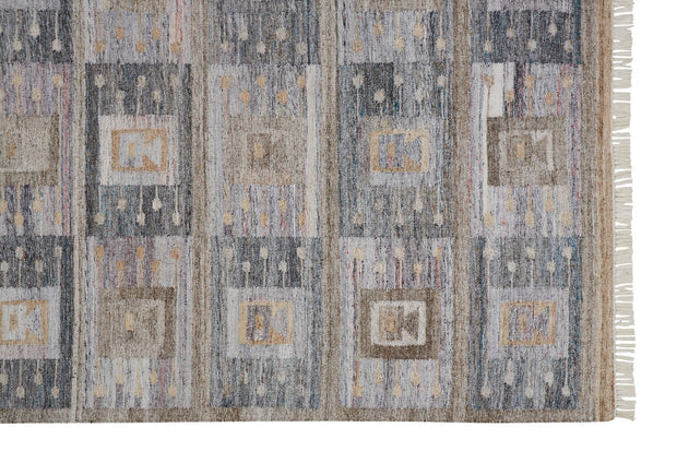 Elstow Hand Woven Gray and Tan Rug by BD Fine Corner Image 1
