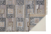 Elstow Hand Woven Gray and Tan Rug by BD Fine Fold Image 1