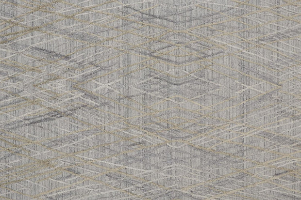 Huntley Hand Woven Gray and Taupe Rug by BD Fine Texture Image 1