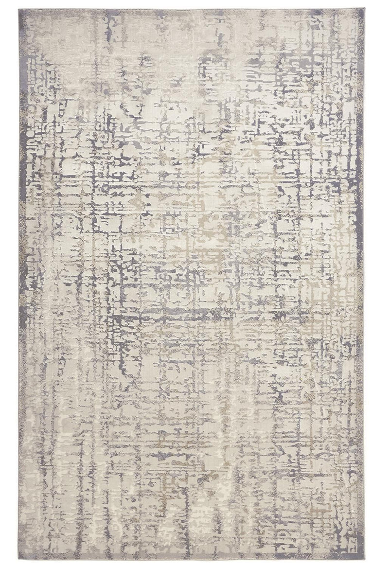 media image for Vanhorn Ivory and Beige Rug by BD Fine Flatshot Image 1 228