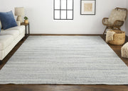 Foxwood Hand Woven Light Gray and Silver Rug by BD Fine Roomscene Image 1