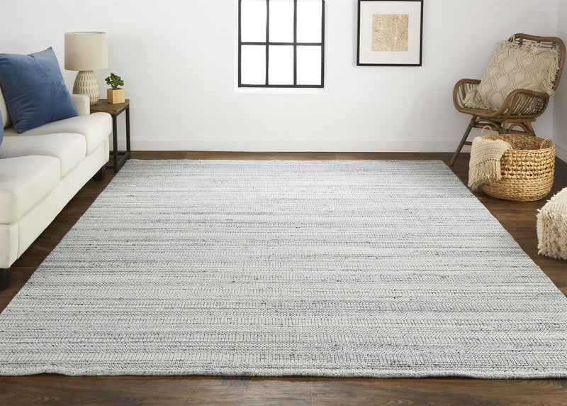 media image for Foxwood Hand Woven Light Gray and Silver Rug by BD Fine Roomscene Image 1 210