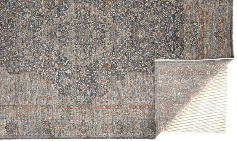 media image for Gilford Gray and Rust Rug by BD Fine Fold Image 1 229