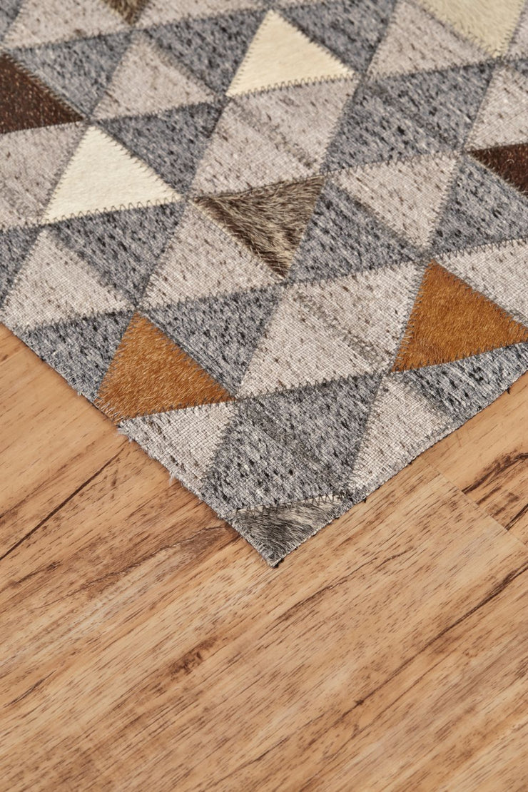 Canady Hand Woven Gray and Rust Rug by BD Fine Corner Image 1