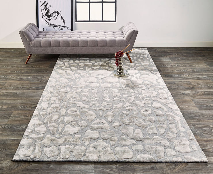 Malawi Hand Tufted Silver Gray Rug by BD Fine Roomscene Image 1