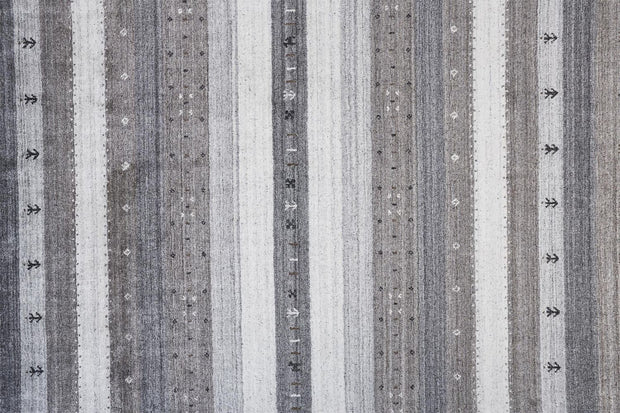 Yurie Hand Knotted Dark and Opal Gray Rug by BD Fine Texture Image 1